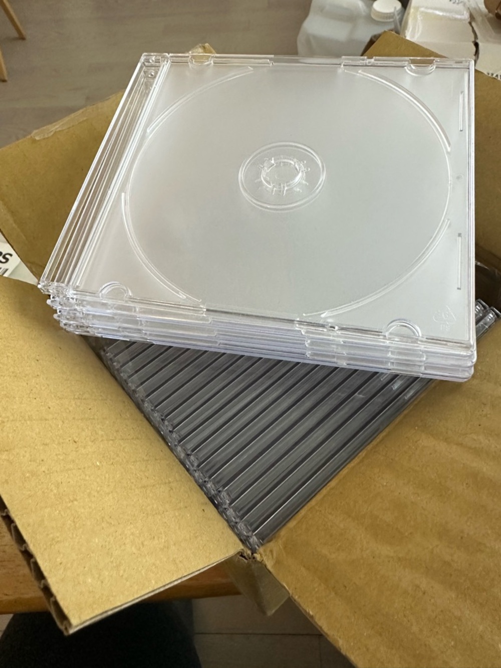 4/$20 Verbatim Clear Slim CD/DVD Jewel Case- box of 23